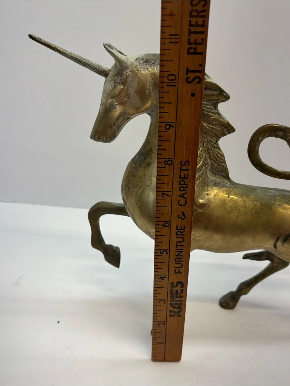 Vintage Solid Brass Unicorn Sculpture 11
